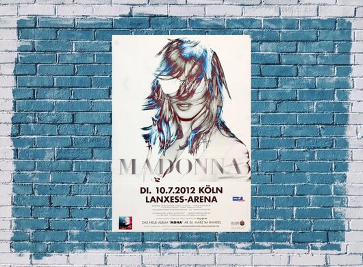 Madonna - Girl Gone Wild, Köln 2012 - Konzertplakat