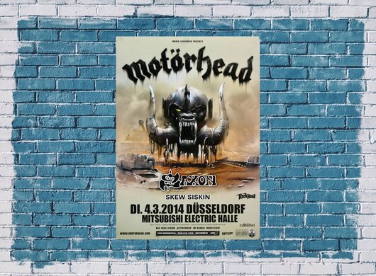 Motörhead - Aftershock , Düsseldorf 2014 - Konzertplakat