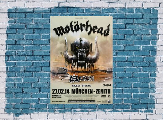 Motörhead - Aftershock , München 2014 - Konzertplakat