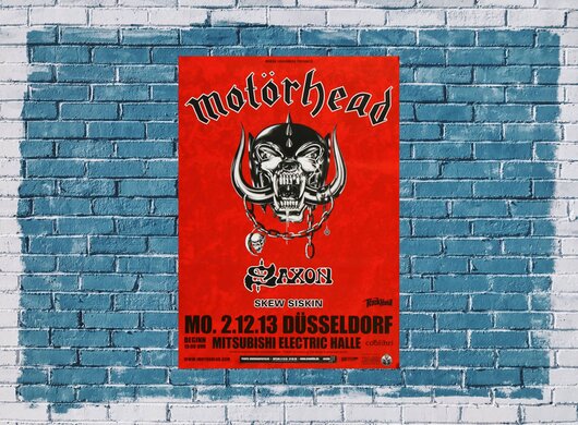 Motörhead - End Of Time , Düsseldorf 2013 - Konzertplakat