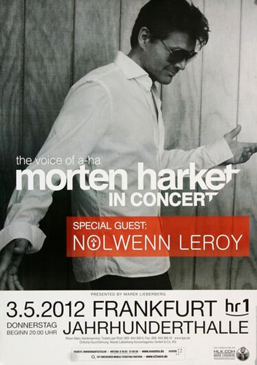 Morten Harket  - In Concert , Frankfurt 2012 - Konzertplakat