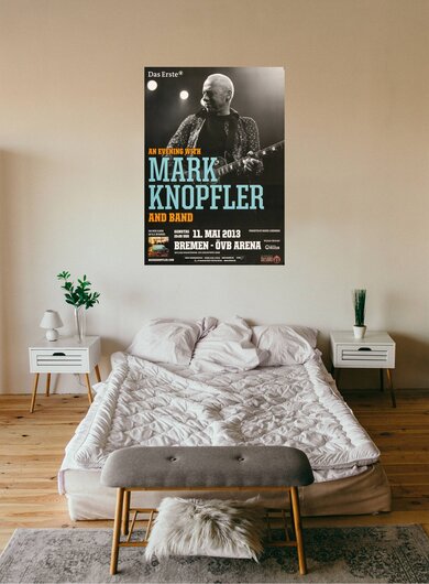 Mark Knopfler - Hot Or What , Bremen 2013 - Konzertplakat