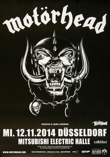 Motörhead - Lost Women , Düsseldorf 2014 - Konzertplakat