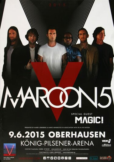 Maroon 5 - This Summer , Oberhausen 2015 - Konzertplakat
