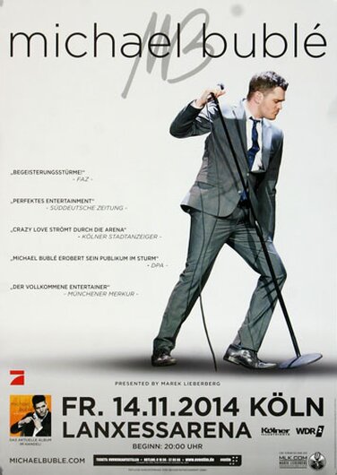 Michael Bublé - Christmas , Köln 2014 - Konzertplakat