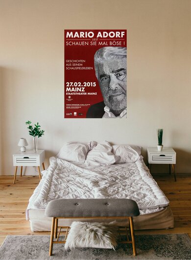 Mario Adorf - Geschichten , Mainz 2015 - Konzertplakat