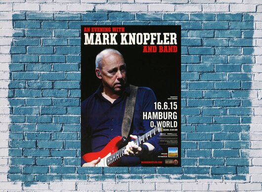 Mark Knopfler - An Evening , Hamburg 2015 - Konzertplakat