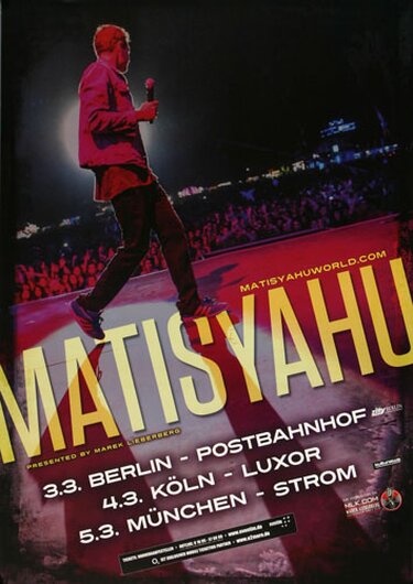 Matisyahu - Surrender, Tour 2013 - Konzertplakat