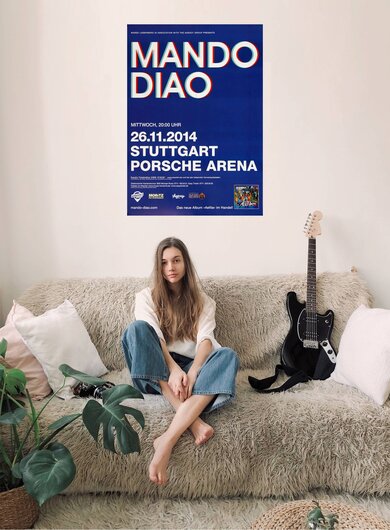 Mando Diao - Blue , Stuttgart 2014 - Konzertplakat