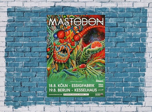 Mastodon - Round The Sun, Köln & Berlin 2015 - Konzertplakat