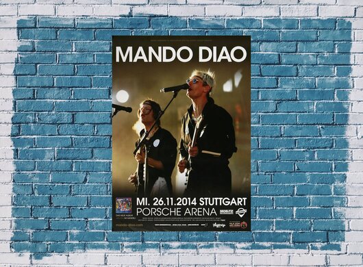 Mando Diao  - The Band , Stuttgart 2014 - Konzertplakat