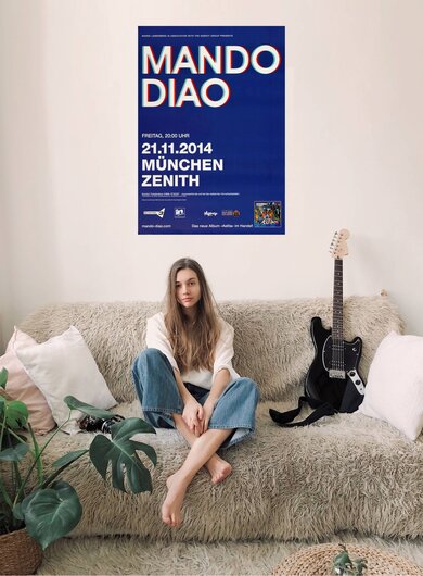 Mando Diao - Blue , München 2014 - Konzertplakat
