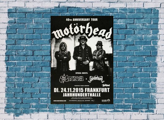 Motörhead  - Bad Magic , Frankfurt 2015 - Konzertplakat