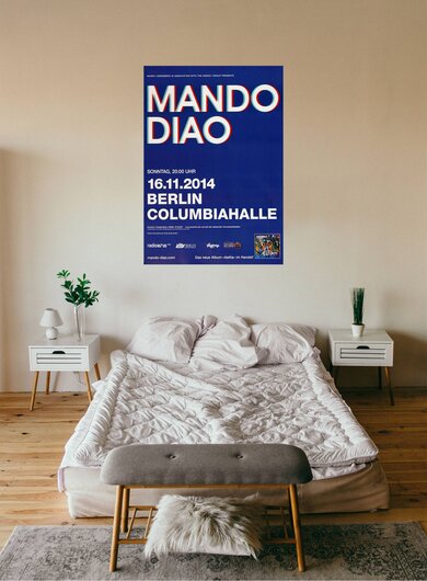 Mando Diao - Blue , Berlin 2014 - Konzertplakat