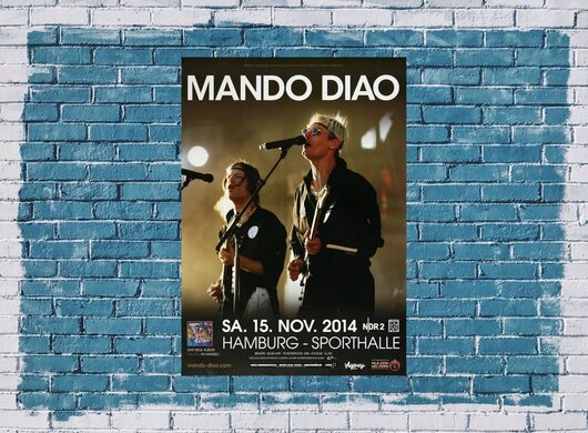 Mando Diao - The Band , Hamburg 2014 - Konzertplakat