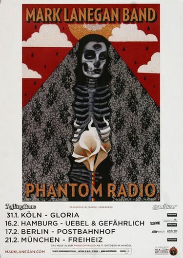 Mark Lanegan - Phantom Radio, Tour 2015 - Konzertplakat