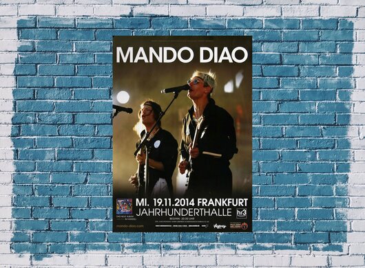Mando Diao - The Band , Frankfurt 2014 - Konzertplakat