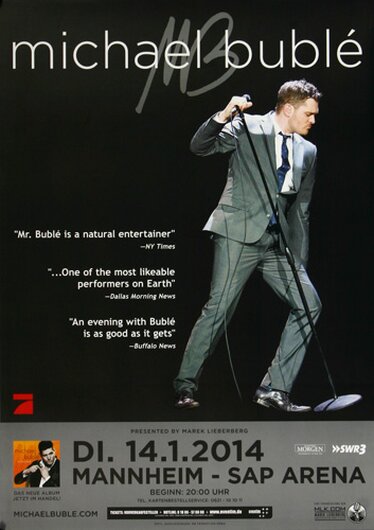 Michael Bublé - To Be Loved, Mannheim 2014 - Konzertplakat