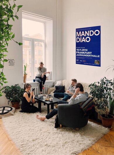 Mando Diao - Blue , Frankfurt 2014 - Konzertplakat