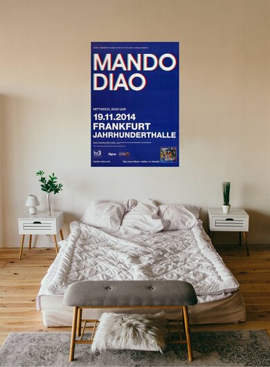 Mando Diao - Blue , Frankfurt 2014 - Konzertplakat