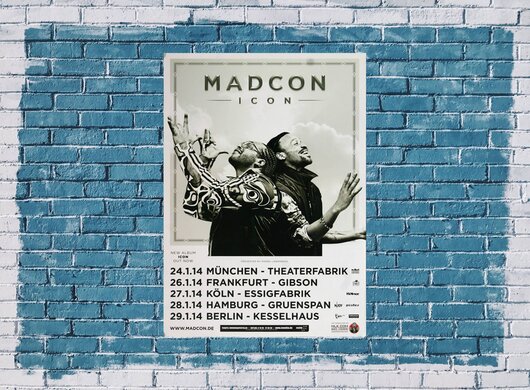 Madcon - Icon, Tour 2014 - Konzertplakat