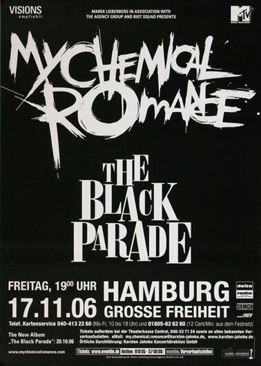 My Chemical Romance - Danger Days, Hamburg 2006 - Konzertplakat