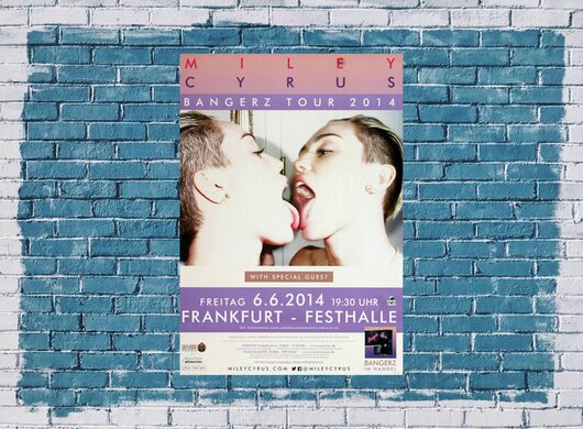 Miley Cyrus - Bangerz , Frankfurt 2014 - Konzertplakat