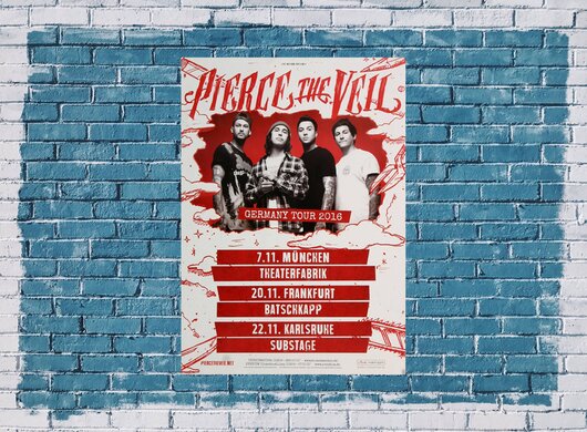 Pierce the Vell - Tour, Tour 2016 - Konzertplakat