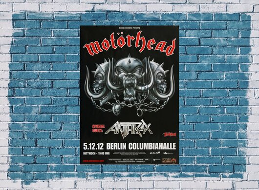 Motörhead  - The Wörld Is Ours, Berlin 2012 - Konzertplakat