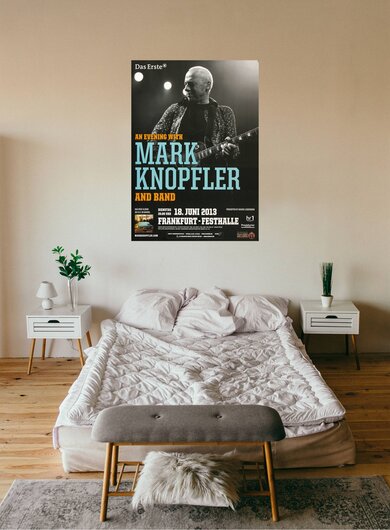 Mark Knopfler - Hot Or What , Frankfurt 2013 - Konzertplakat