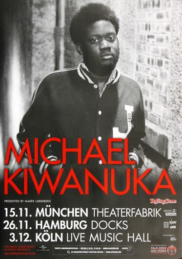 Michael Kiwanuka - Sond Of, Tour 2012 - Konzertplakat