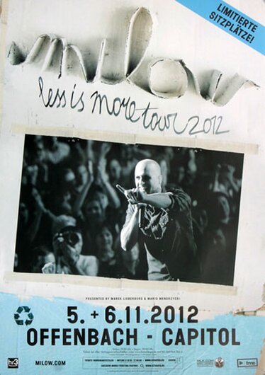 Milow - Building Bridges, Tour 2012 - Konzertplakat