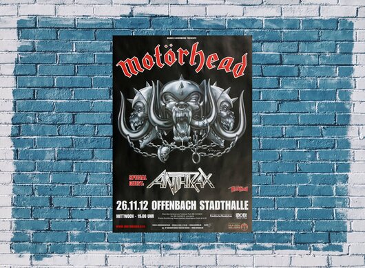 Motörhead - Alive and Swinging, Offenbach, 2012 - Konzertplakat