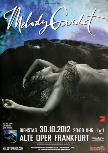 Melody Gardot - The Absence , Frankfurt 2012 - Konzertplakat
