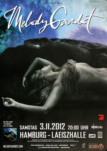 Melody Gardot - The Absence , Hamburg 2012 - Konzertplakat