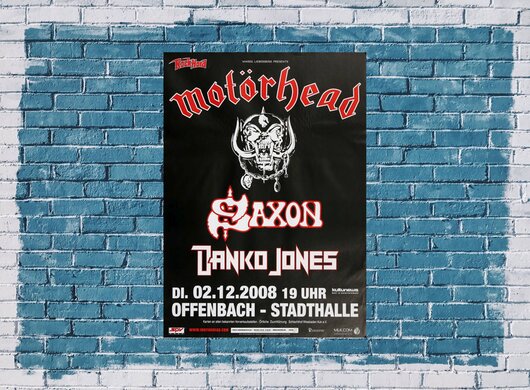 Motörhead  - The Party , Frankfurt 2008 - Konzertplakat