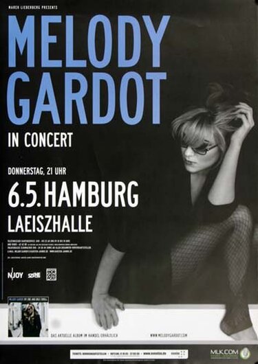 Melody Gardot - In Concert, Hamburg 2010 - Konzertplakat