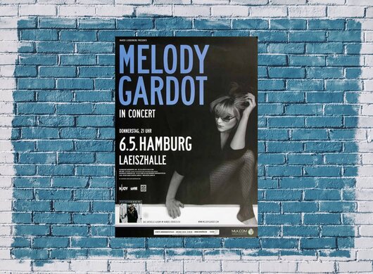 Melody Gardot - In Concert, Hamburg 2010 - Konzertplakat