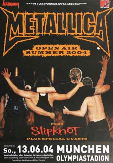 Metallica - München, München 2004 - Konzertplakat