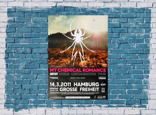 My Chemical Romance - Alive and Swinging, Hamburg 2011 - Konzertplakat