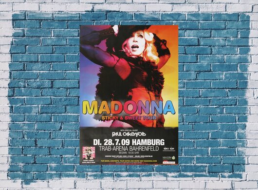 Madonna - Sticky , Hamburg 2009 - Konzertplakat