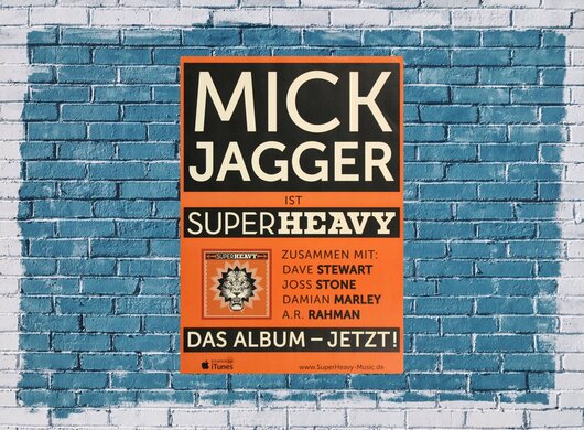 Mick Jagger - Superheavy,  2011 - Konzertplakat