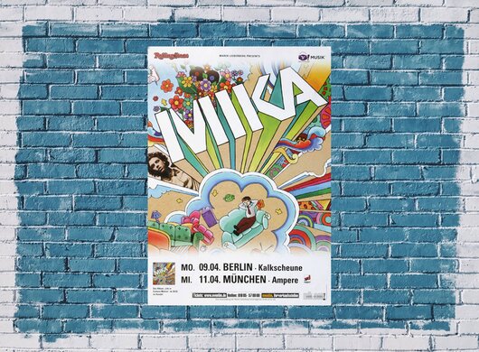 Mika - Below Zero, Berlin & München 2007 - Konzertplakat