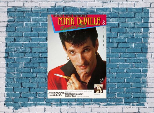 Mink DeVille - Sportin Live, Frankfurt 1985 - Konzertplakat