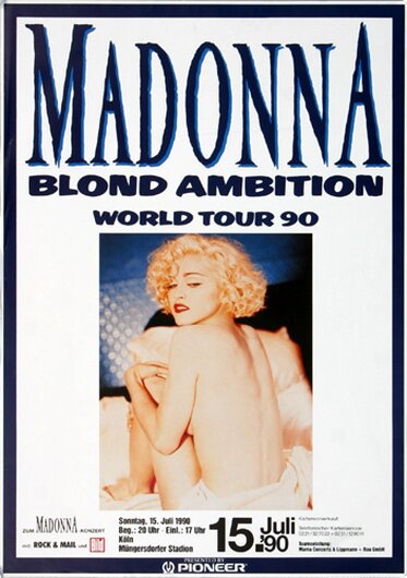Madonna - Blond Ambition, Köln 1990 - Konzertplakat