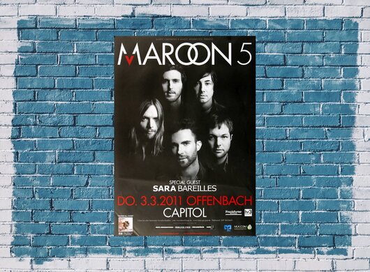 Maroon 5 - Hands All Over, Frankfurt 2011 - Konzertplakat