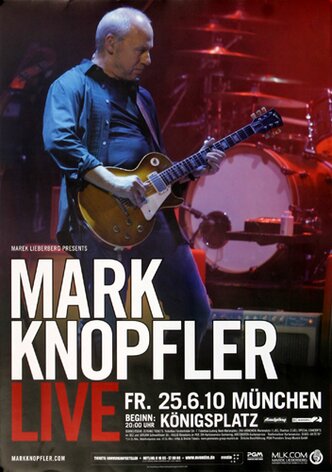 Mark Knopfler - Border , München 2010 - Konzertplakat