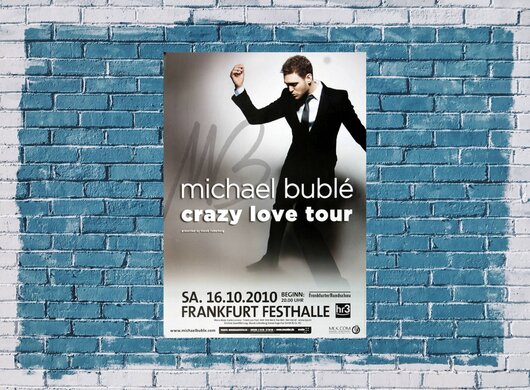 Michael Bubl - Crazy Love , Frankfurt 2010 - Konzertplakat