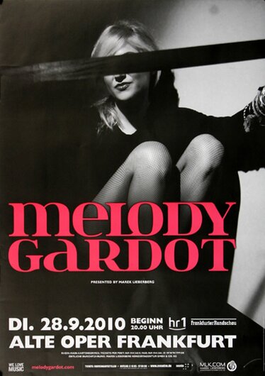 Melody Gardot - My Only Thrill , Frankfurt 2010 - Konzertplakat