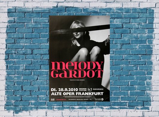 Melody Gardot - My Only Thrill , Frankfurt 2010 - Konzertplakat
